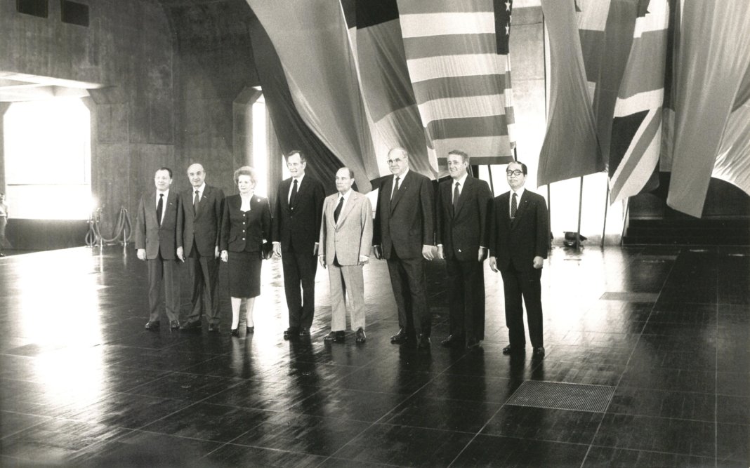 Les présidents des pays présents pour le bicentenaire de 1989 